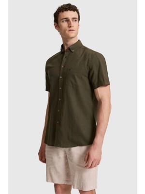 Pierre Cardin Regular Fit Erkek Gömlek Pu 10818 Yeşil