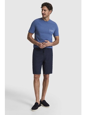 Pierre Cardin Slim Fit Erkek Bermuda Pu 10889 Lacivert
