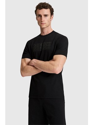 Pierre Cardin Regular Fit Erkek Tişört Pu 9732 Siyah