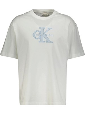Calvin Klein Jeans Erkek Tişört LV04RF819G Beyaz