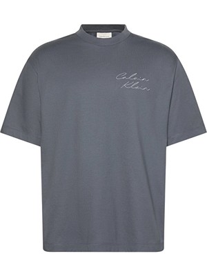 Calvin Klein Jeans Erkek Tişört LV04RE828G Gri