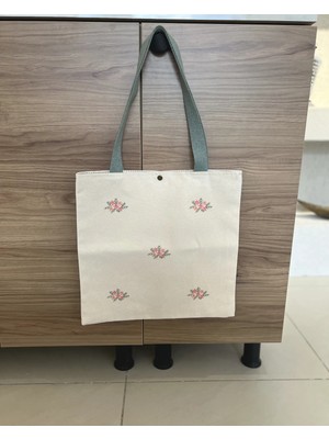 Marys Concept Nakışlı Kol Çantası Pembe Çiçek Işlemeli