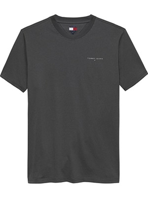 Tommy Jeans Erkek Tişört DM0DM21780 Gri