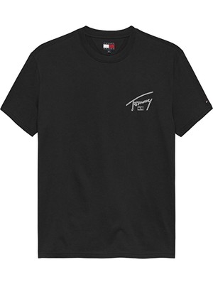 Tommy Jeans Erkek Tişört DM0DM22320 Siyah