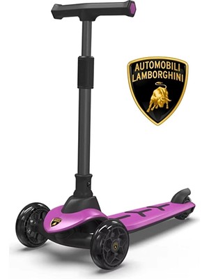 Lamborghini Işıklı Scooter Mor