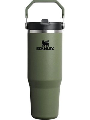 Stanley The Iceflow Flip Straw Pipetli Termos Dried Pine 0.89 Litre