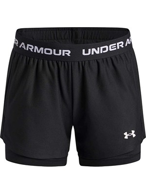 Under Armour Loose Fit Kız Çocuk Şort 6004985 Siyah