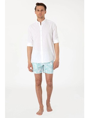 Pierre Cardin Erkek Mayo Şort Bloom VR090 Yeşil