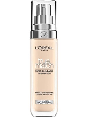 L'oréal Paris Fondöten True Match 1n Ivory