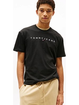 Tommy Jeans Erkek Tişört DM0DM20744 Siyah