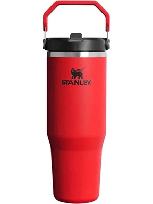 Stanley The Iceflow Flip Straw Pipetli Termos Chili Black 0.89 Litre