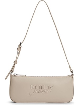 Tommy Jeans Kadın Omuz Çantası AW0AW18449AEP Taş