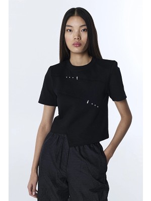 Twist Kadın Tişört TS1260070090 Siyah