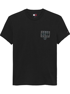 Tommy Jeans Regular Fit Erkek Tişört DM0DM22319 Siyah