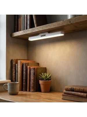 Die Grup 2 Adet Beyaz Dokunmatik LED Aplik, 5 Watt Şarjlı Mıknatıslı Aydınlatma