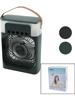 Go İthalat Hava Nemlendirme - Fan - Gece Lambası Masa Üstü Ultrasonik Vantilatör 360 Derece USB Şarj 3kdm Hız (5477)