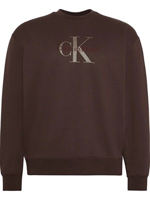 Calvin Klein Jeans Erkek Sweatshirt LV04RD242G Kahverengi