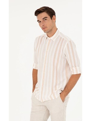 Pierre Cardin Regular Fit Erkek Gömlek 1860940 Bej