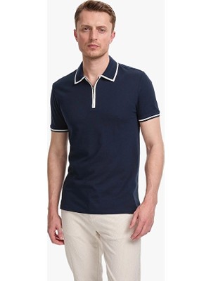Pierre Cardin Slim Fit Erkek Tişört Pu 11067 Lacivert
