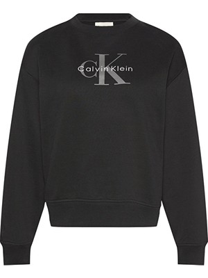 Calvin Klein Jeans Kadın Sweatshirt LV047B234G Siyah