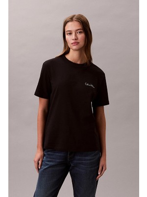 Calvin Klein Jeans Kadın Tişört LV047E809G Siyah