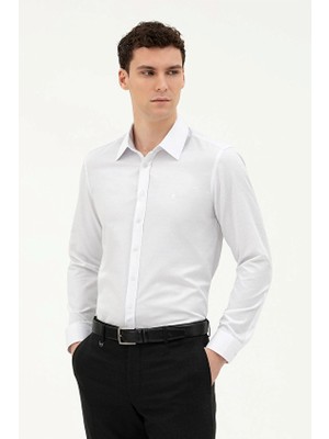 Pierre Cardin Slim Fit Erkek Gömlek 1836751 Açık Beyaz