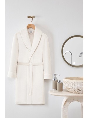 Cottons &amp; Clouds Solid Towel Şal Yaka Bornoz
