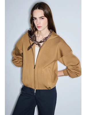 İpekyol Ipekyol Kadın Sweatshirt IS1260091013 Tütün