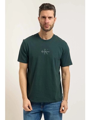 Calvin Klein Jeans Regular Fit Erkek Tişört LV04RB866G Yeşil