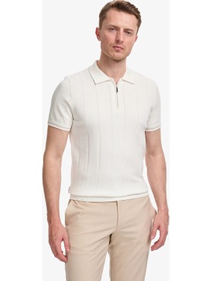 Pierre Cardin Slim Fit Erkek Tişört Pu 10696 Bej