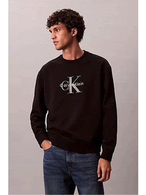 Calvin Klein Jeans Erkek Sweatshirt LV04RD242G Siyah
