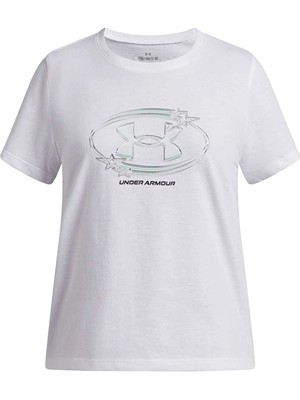 Under Armour Loose Fit Kız Çocuk Tişört 6009718 Beyaz