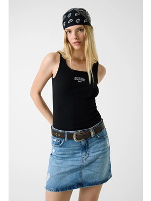Guess Jeans Kadın Body W6RP20KA0H1 Siyah