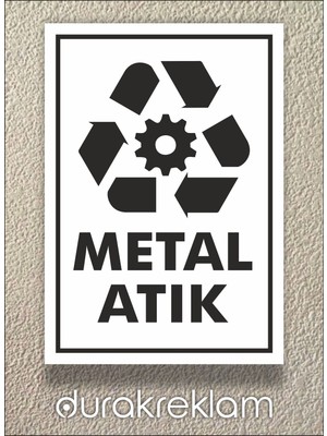 Durak Reklam Metal Atık Levhası A4 20X30 cm