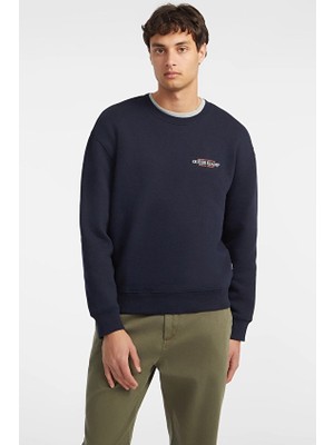 Guess Jeans Erkek Sweatshirt M4YQ17K9V31 Lacivert