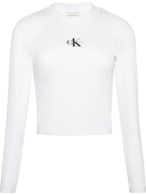 Calvin Klein Jeans Kadın Tişört LV047A803G Beyaz