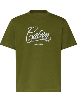 Calvin Klein Jeans Erkek Tişört LV04RE804G Yeşil