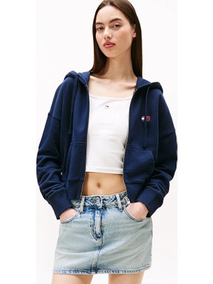 Tommy Jeans Kadın Sweatshirt DW0DW21147 Mavi
