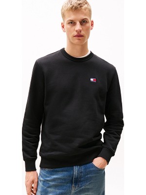 Tommy Jeans Erkek Sweatshirt DM0DM20660 Siyah