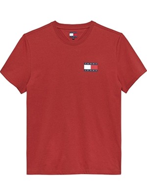 Tommy Jeans Erkek Tişört DM0DM20740 Kırmızı