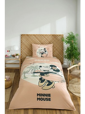 Özdilek Minnie Mouse Hawai Tek Kişilik Disney Lisanslı Lastikli Çocuk Nevresim Takımı