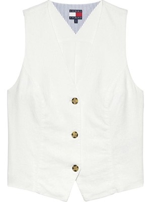Tommy Jeans Kadın Gömlek DW0DW22223 Beyaz