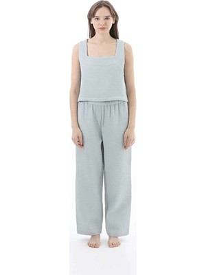 Cottons &amp; Clouds Kadın Pijama Takımı CC7003 Mavi