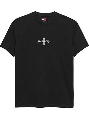 Tommy Jeans Erkek Tişört DM0DM22532 Siyah