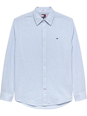 Tommy Jeans Erkek Gömlek DM0DM22761 Mavi