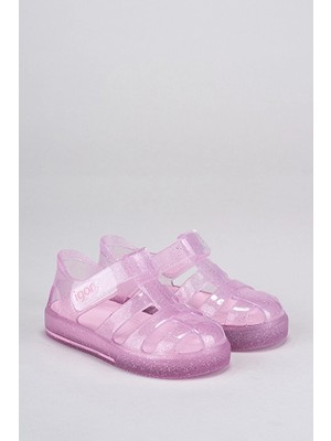 Igor Cırtlı Çocuk Star Glitter Sandalet S10265 Açık Pembe