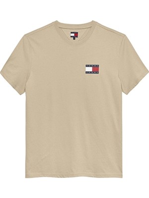 Tommy Jeans Erkek Tişört DM0DM20740 Bej