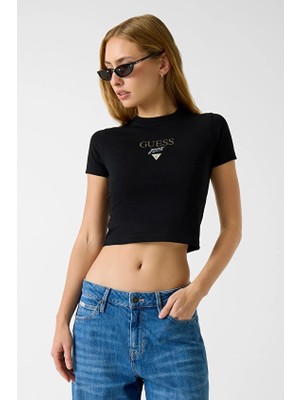 Guess Jeans Kadın Tişört W6RI15J1314 Siyah