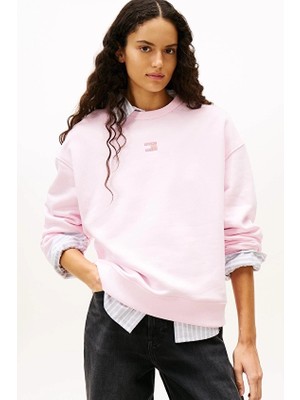 Tommy Jeans Kadın Sweatshirt DW0DW17325 Pembe