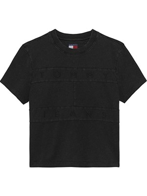 Tommy Jeans Kadın Tişört DW0DW22539 Siyah